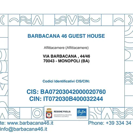 Barbacana46 Guest House Monopoli Exterior photo